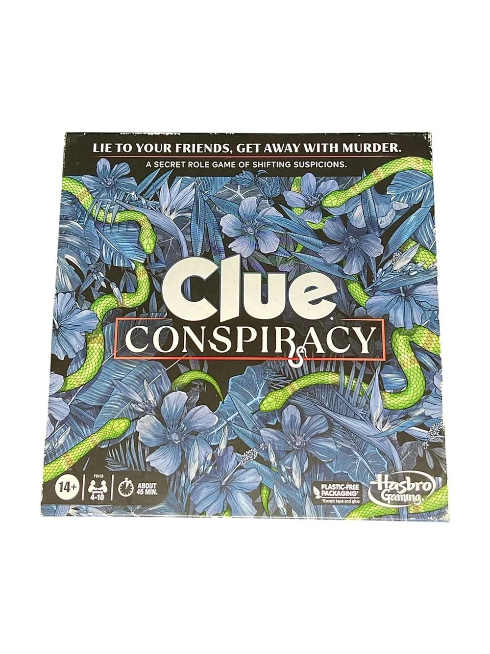 Hasbro Clue Conspiracy Board Game – Blue & Green Box Art
